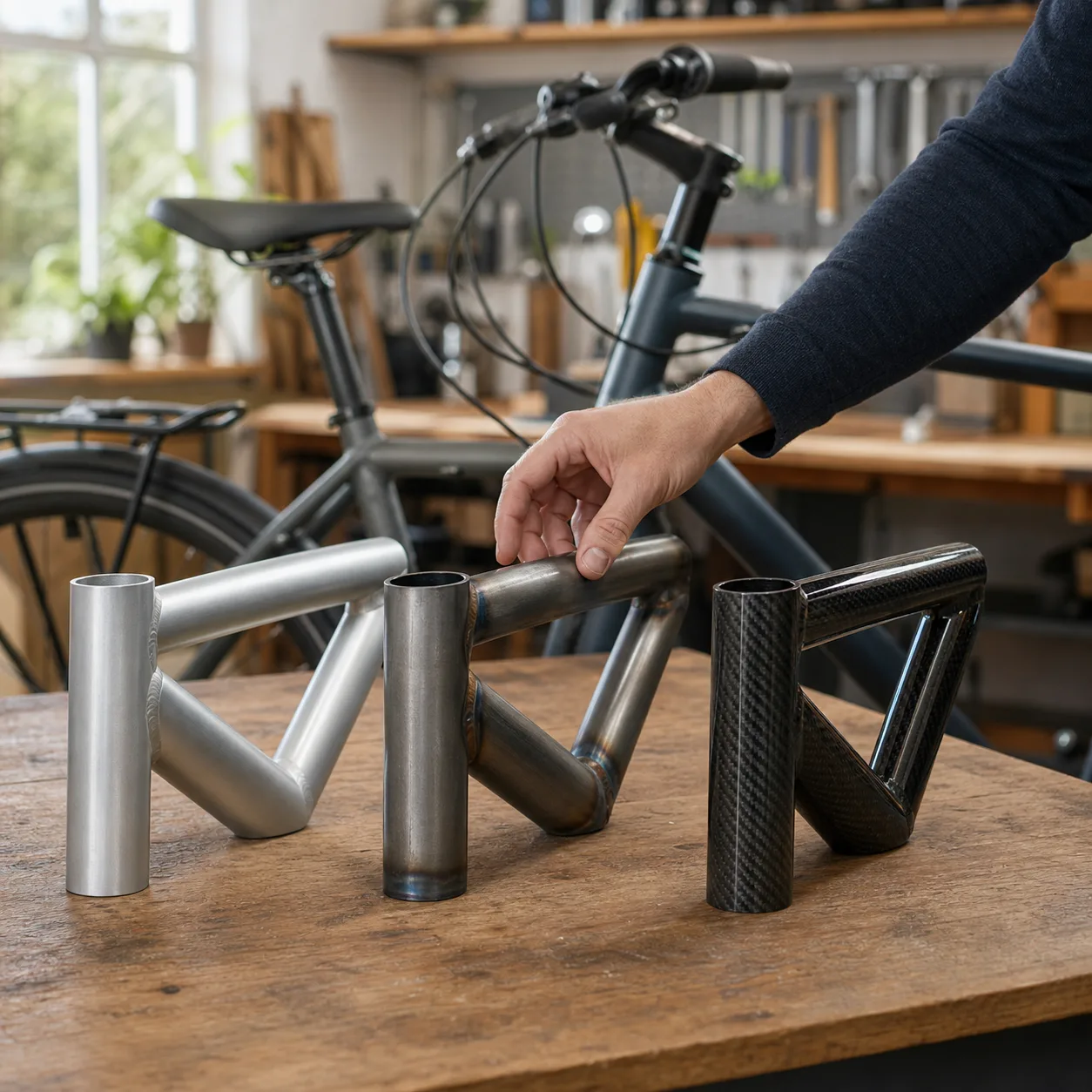 Cykelram material 2026 – aluminium, stål eller kolfiber? i svensk cykelmiljö